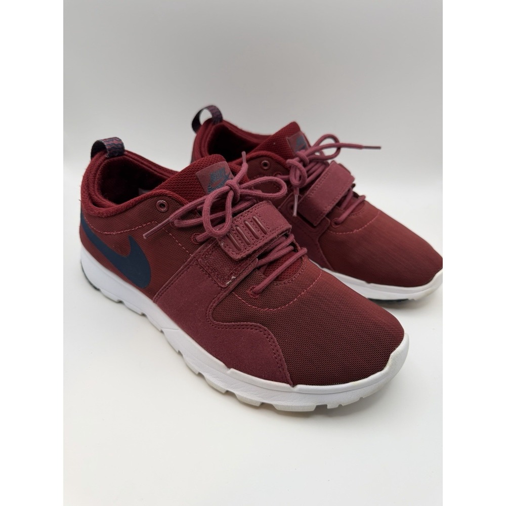 Nike SB Trainerendor Team Red Burgundy Men's Size 8.5 Casual Sneakers 616575-641